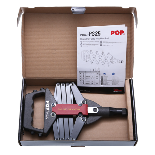Фото товара "POP PS25 Ручной заклепочник - гармошка для вытяжных заклепок 3,2-6,4 мм из всех материалов"