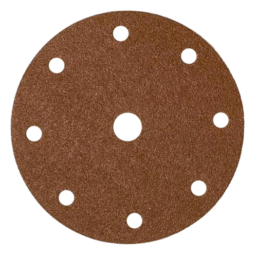 Фото товара "COARSE CUT Шлифовальный диск, укрепленная бумага, оксид алюминия, 9 отверстий, 150 мм, Р80"
