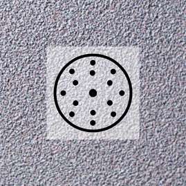Q.SILVER Шлифовальный диск, латексная бумага, карбид кремния, 150 мм, 15 отверстий, Р600