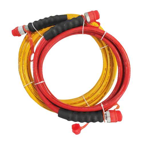 Фото товара "H710+CT901 Гидравлический шланг 700 bar, 10 м, с соединителями C901(1), T901(2) 1/4" NPT"