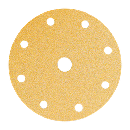 GOLD Шлифовальный бумажный диск, специальный оксид алюминия, 9 отверстий, 150 мм, Р400