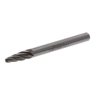 Борфреза по алюминию форма F сфероконическая, D=06 мм, d=6 мм, FL=18 мм, L=63 мм, твердосплавная