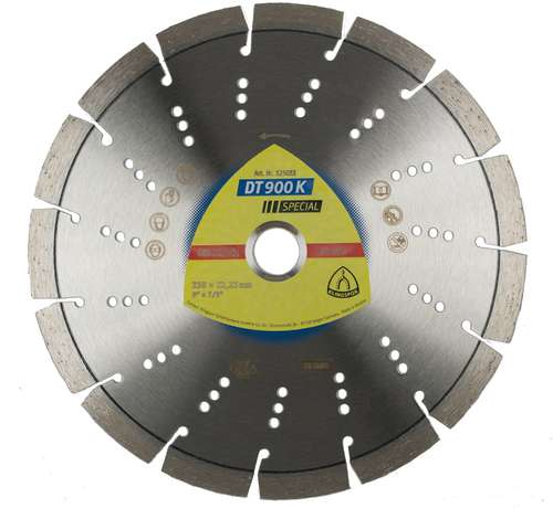 Фото товара "DT900K Алмазный диск по клинкеру и бетону, ø 125х2,4х22,23 мм, - 1 шт/уп. DT/SPECIAL/DT900K/S/125X2,4X22,23/9S/12"