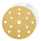 GOLD Шлифовальный бумажный диск, специальный оксид алюминия, 15 отверстий, 150 мм, Р120