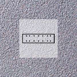 Q.SILVER Шлифовальный лист на липучке, латексная бумага, оксид алюминия, 14 отв., 70х420 мм, Р320