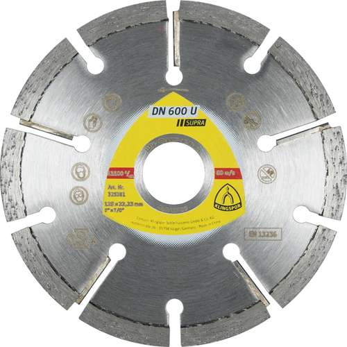 Фото товара "DN600U Алмазный диск по цементн.стяжке и газобетону, ø 115х6х22,23 мм, - 1 шт/уп. DT/SUPRA/DN600U/S/115X6X22,23/9S/7"